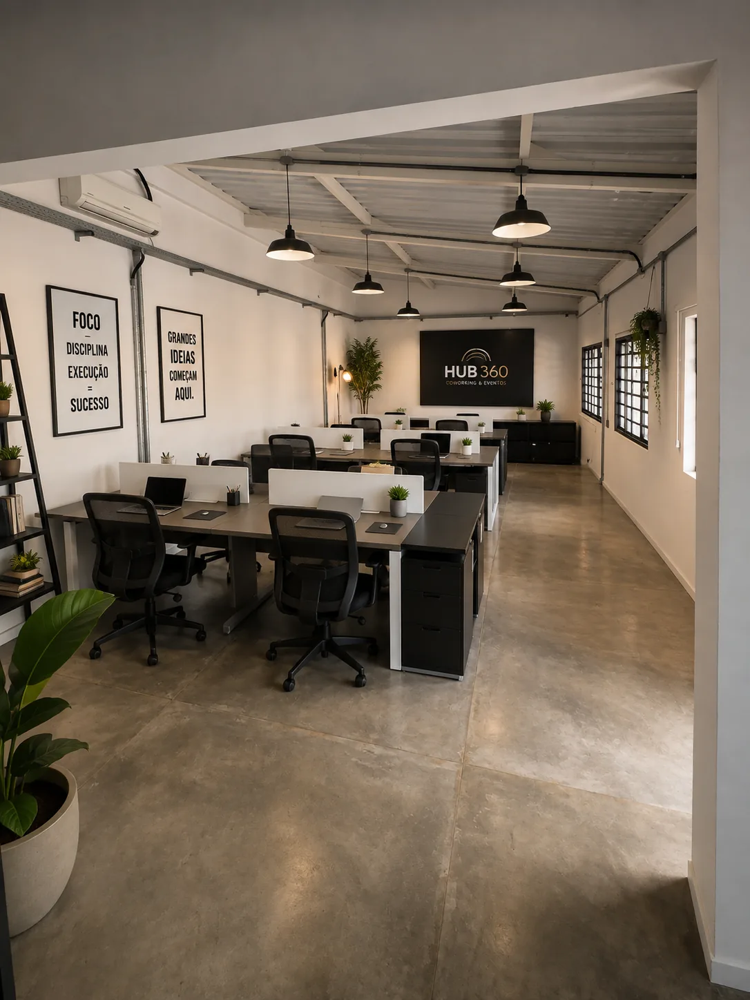 Vista ampla do HUB 360